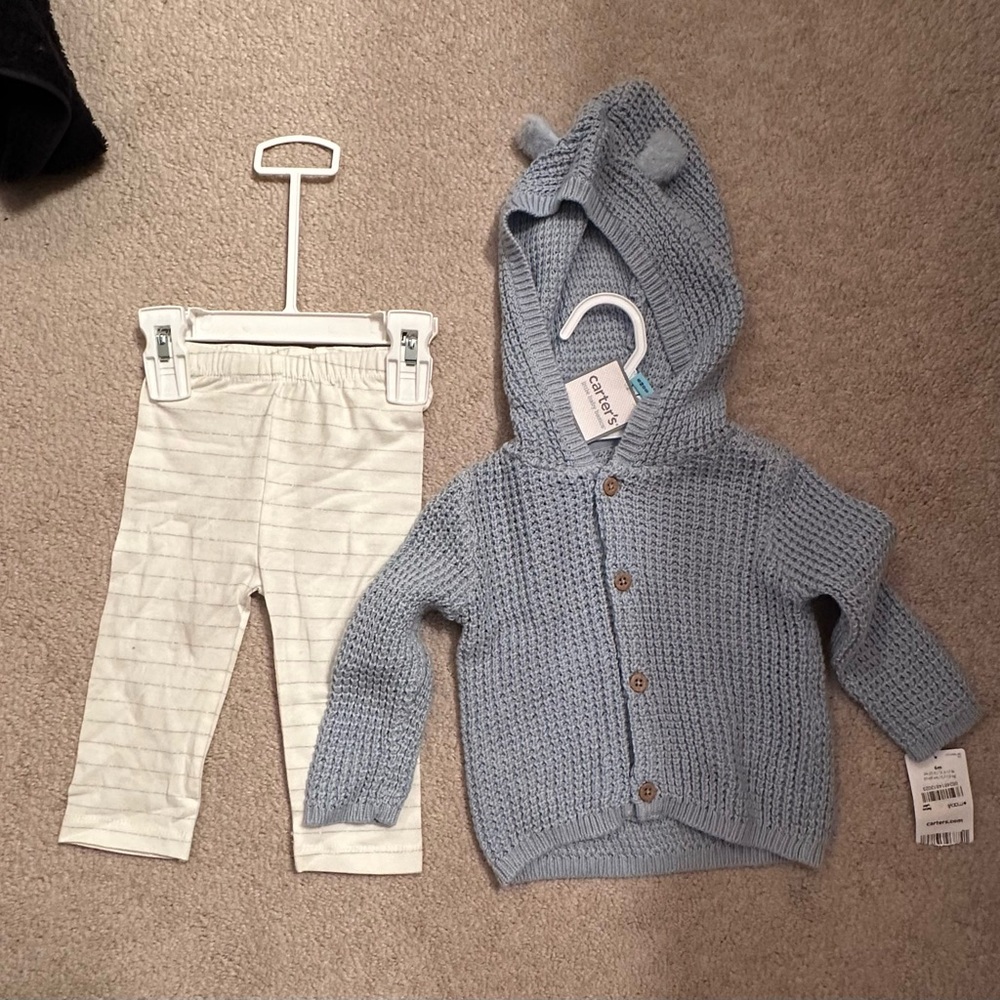 Carters Set - 6 months; tights and sweater